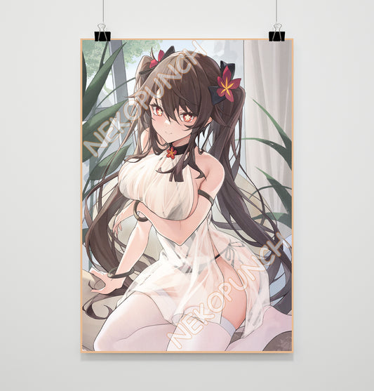 Genshin Impact Premium Poster Hutao Swimsuit Version by XianYuMiaoCAT