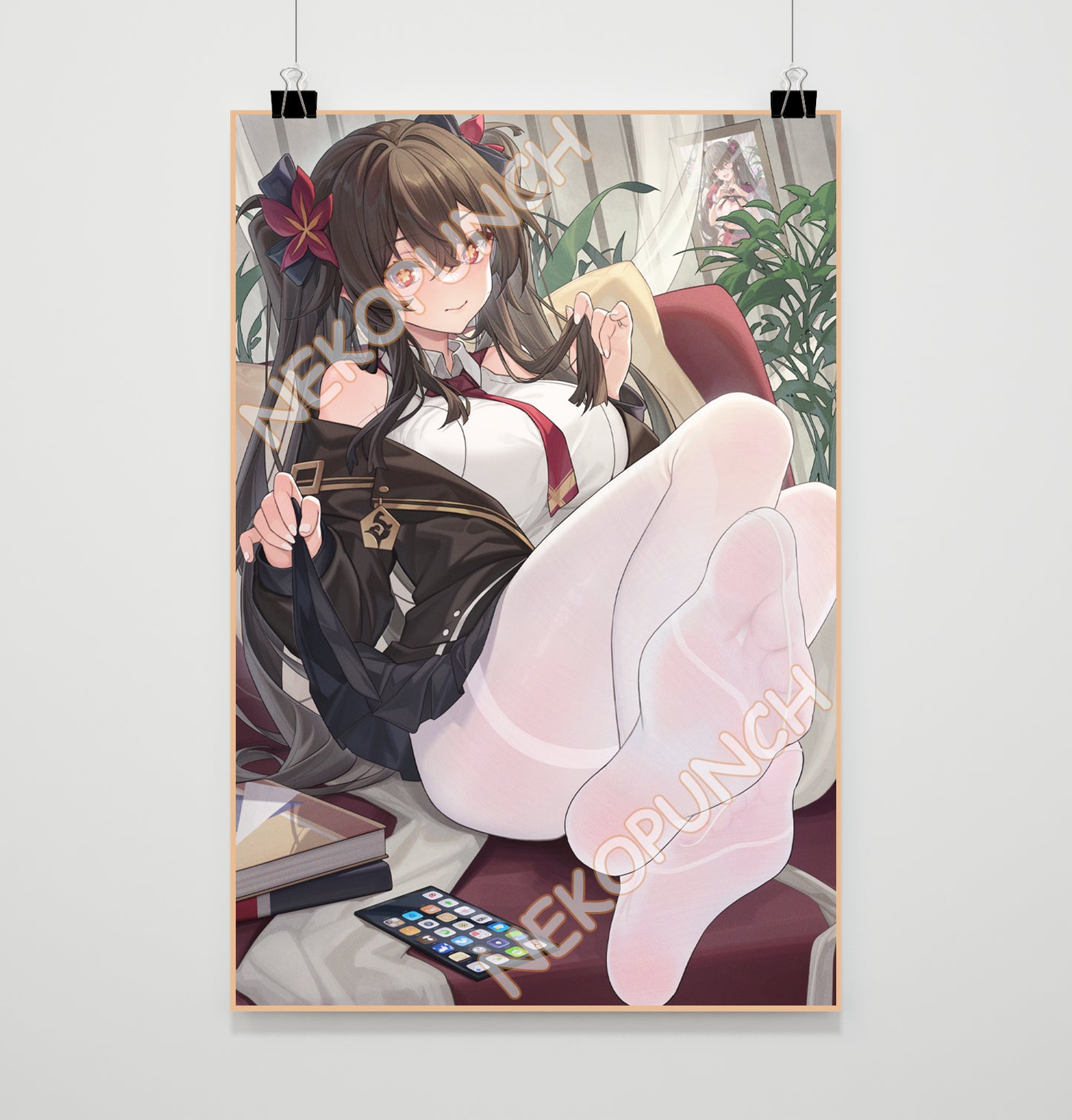 Genshin Impact Premium Poster Hutao Stocking Version by XianYuMiaoCAT