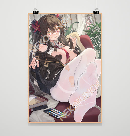 Genshin Impact Premium Poster Hutao Stocking Version by XianYuMiaoCAT