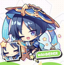 Genshin Impact Double Sided Acrylic Keychain Charm Volume.9