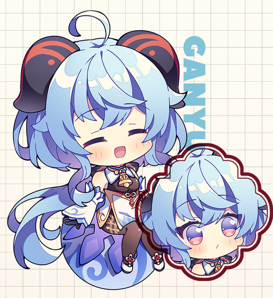 Genshin Impact Double Sided Acrylic Keychain Charm Volume.4