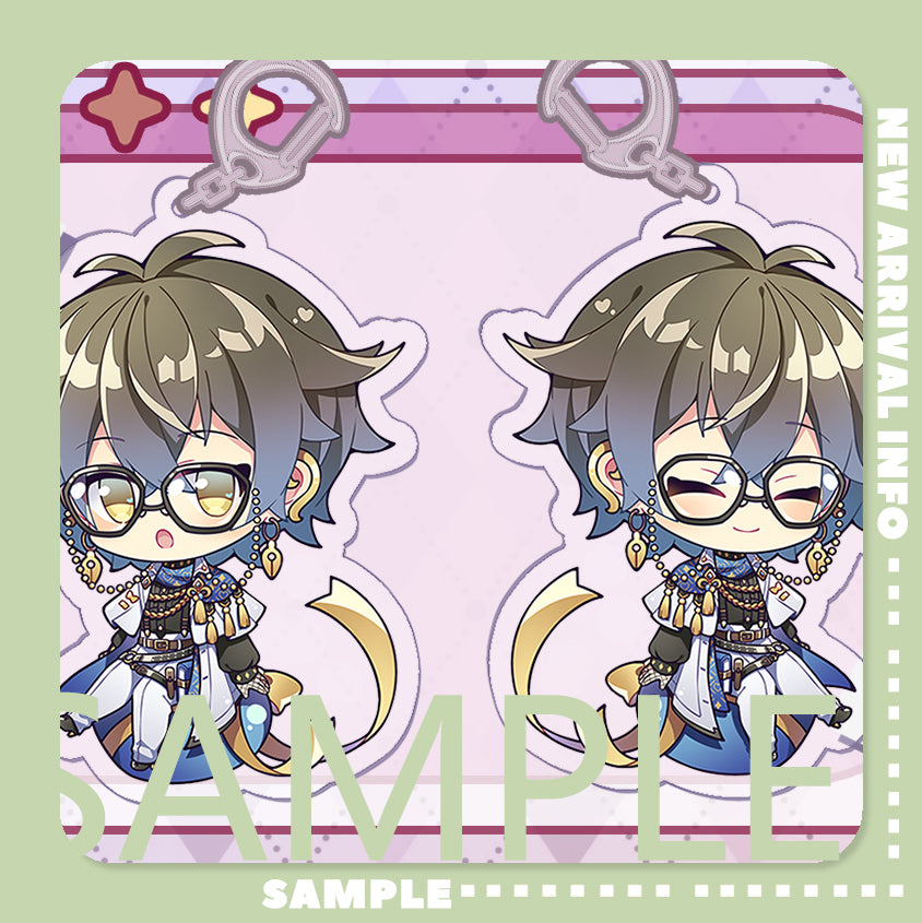 Nijisanji EN Luxiem Vtuber Doujin Double Sided Acrylic Keychain Charm Volume.1