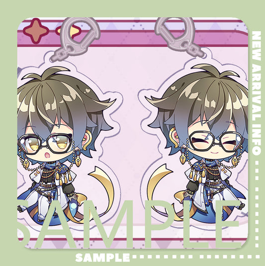 Nijisanji EN Luxiem Vtuber Doujin Double Sided Acrylic Keychain Charm Volume.1