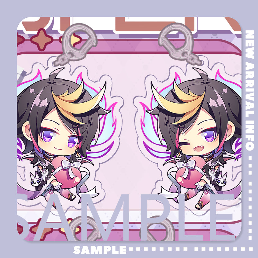 Nijisanji EN Luxiem Vtuber Doujin Double Sided Acrylic Keychain Charm Volume.1