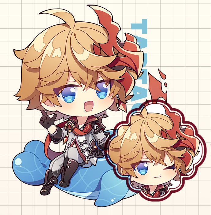 Genshin Impact Double Sided Acrylic Keychain Charm Volume.5