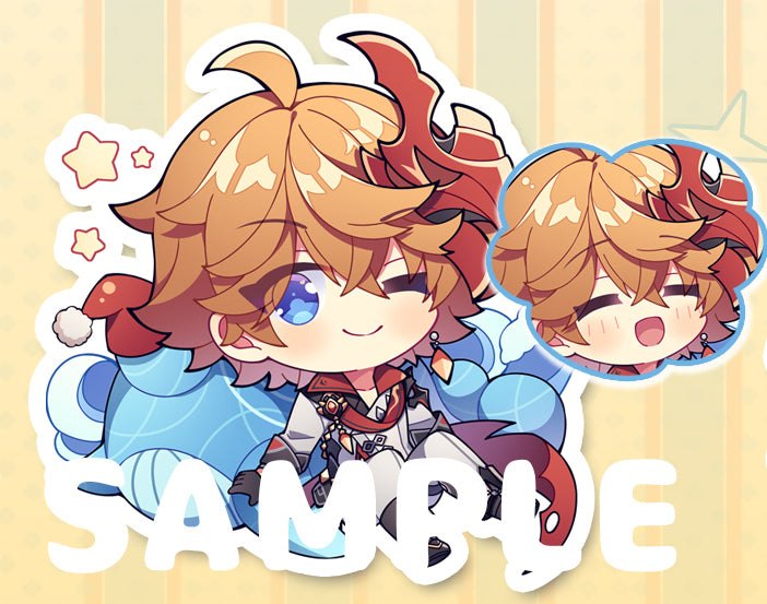 Genshin Impact Double Sided Acrylic Keychain Charm Volume.7