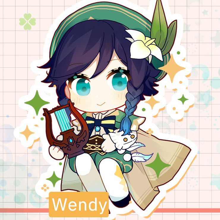 Genshin Impact Double Sided Acrylic Keychain Charm Volume.2
