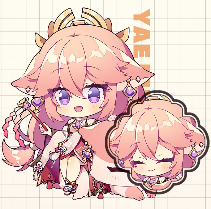 Genshin Impact Double Sided Acrylic Keychain Charm Volume.4