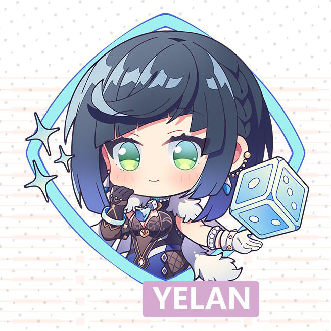 Genshin Impact Double Sided Acrylic Keychain Charm Volume.3