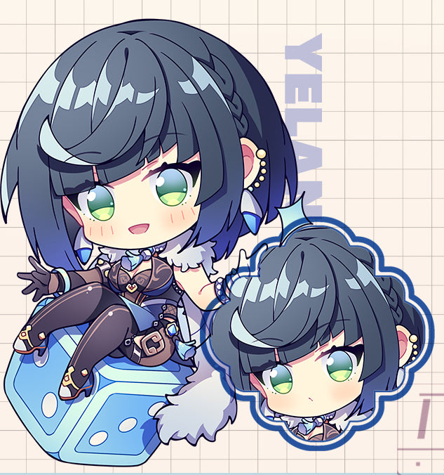 Genshin Impact Double Sided Acrylic Keychain Charm Volume.4