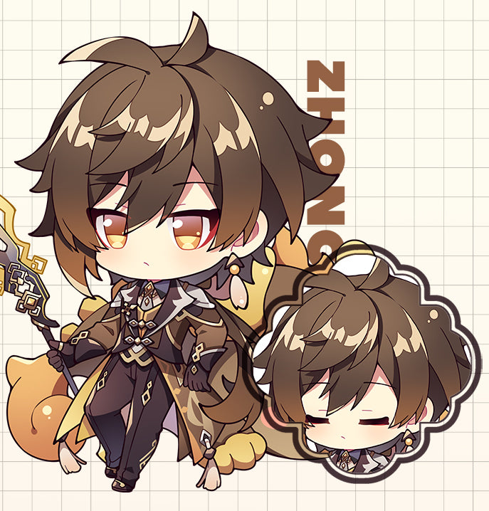 Genshin Impact Double Sided Acrylic Keychain Charm Volume.5