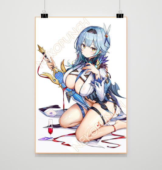 Genshin Impact Premium Poster Eula by Kiriko