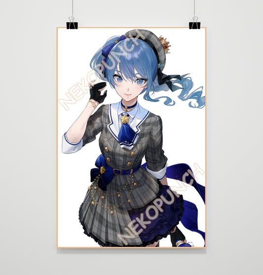 Hololive JP 0 Gen Hoshimachi Suisei Premium Poster by ekao