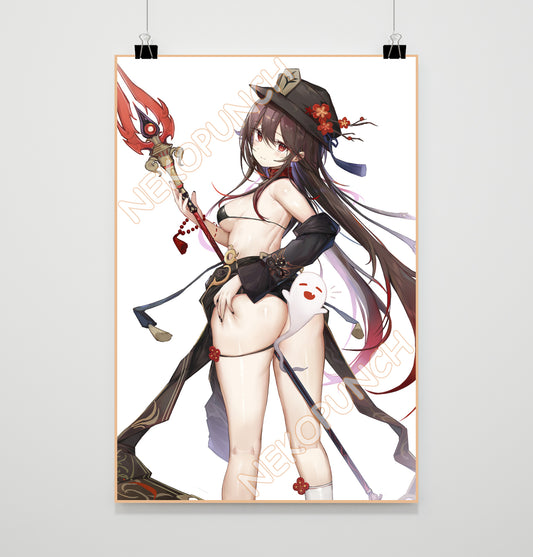 Genshin Impact Premium Poster Hutao by Kiriko