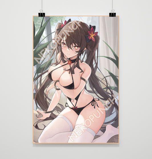 Genshin Impact Premium Poster Hutao Swimsuit Version by XianYuMiaoCAT