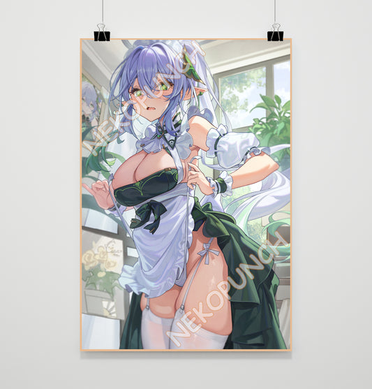 Genshin Impact Premium Poster Nahida Maid Version by XianYuMiaoCAT