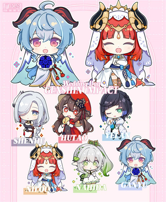 Genshin Impact Double Sided Acrylic Keychain Charm Volume.11