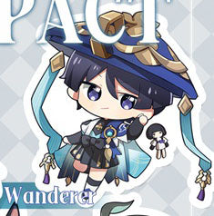 Genshin Impact Double Sided Acrylic Keychain Charm Volume.15