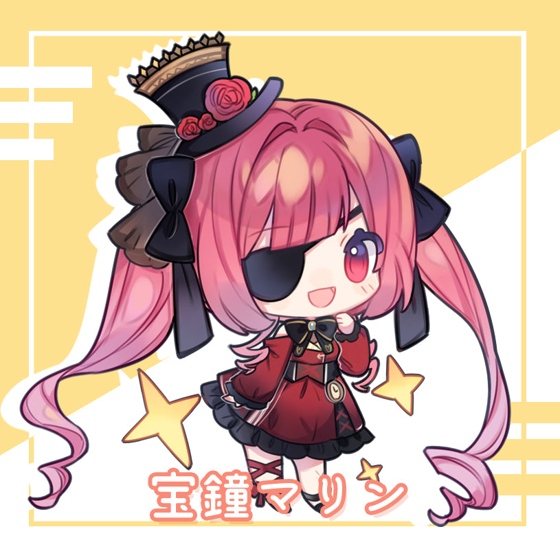 Hololive Vtuber Doujin Double-sided Acrylic Keychain Charm Volume.7