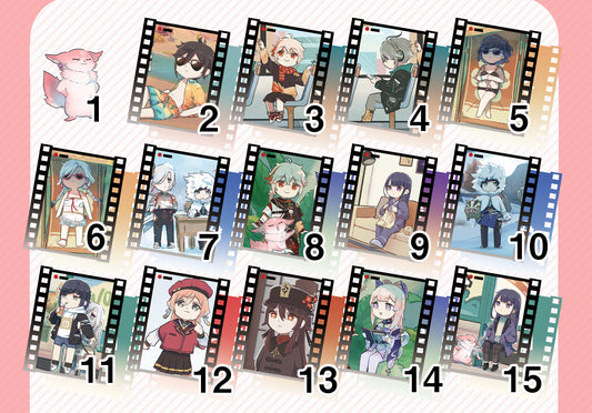 Genshin Impact C101 Comiket 101 Keychain Collection by Xinzoruo