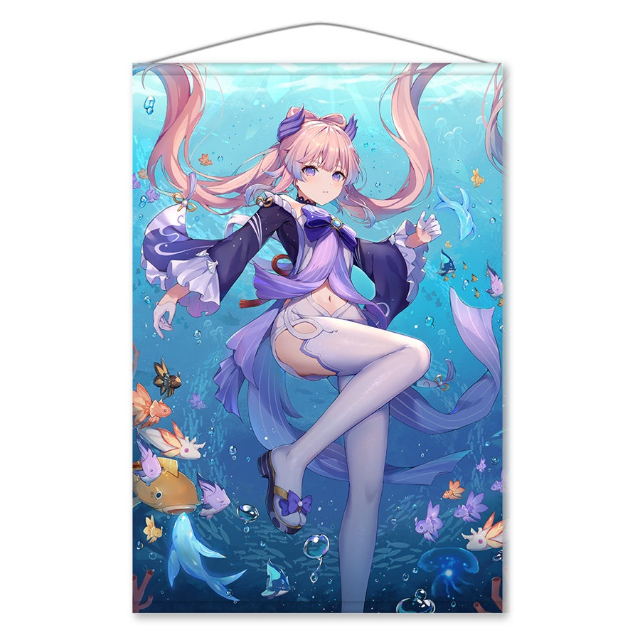 Genshin Impact Tapestry Wall Scroll Art Decoration B2 20 in x 28 in