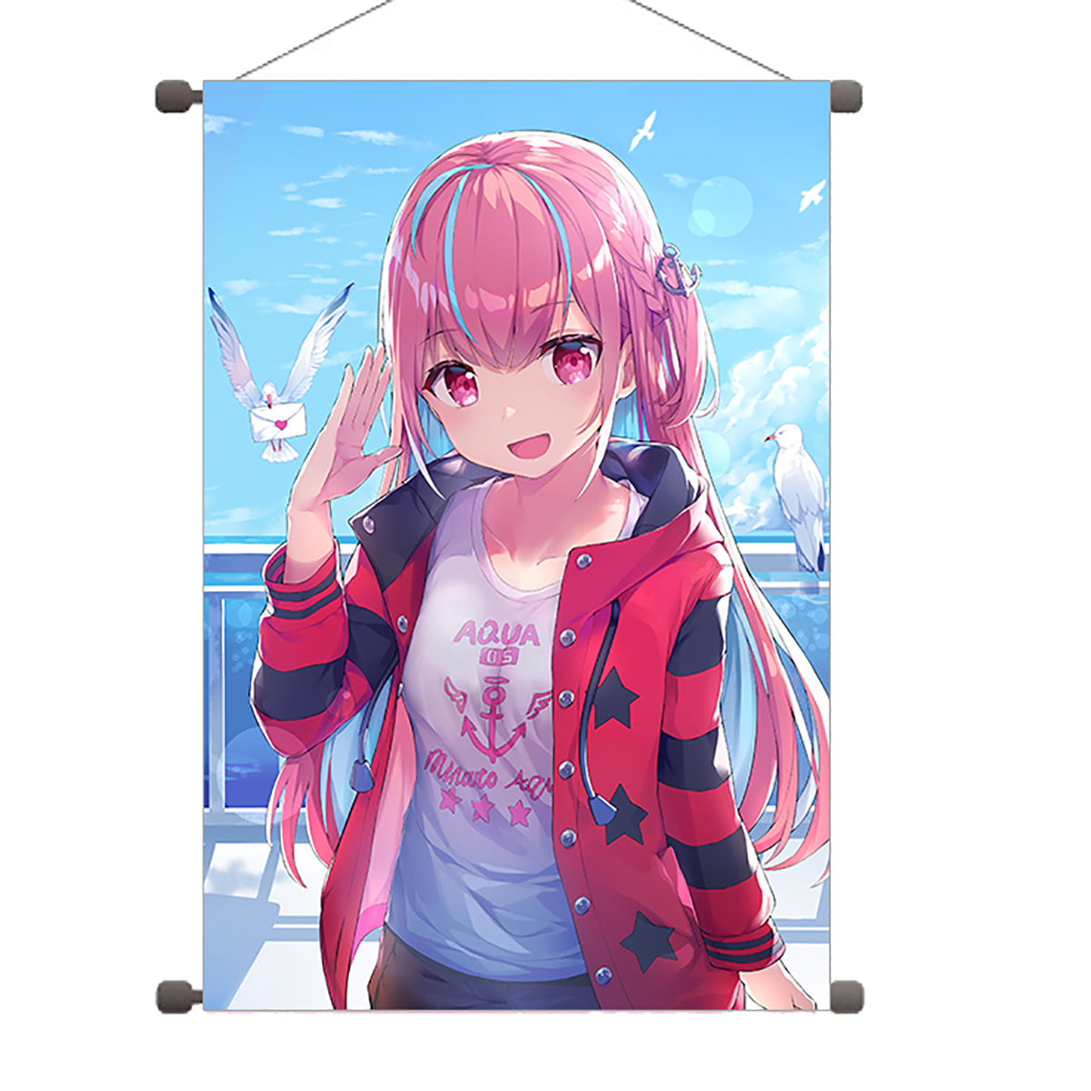 Hololive Vtuber Tapestry Wall Scroll Art Decoration B2 20 in x 28 in