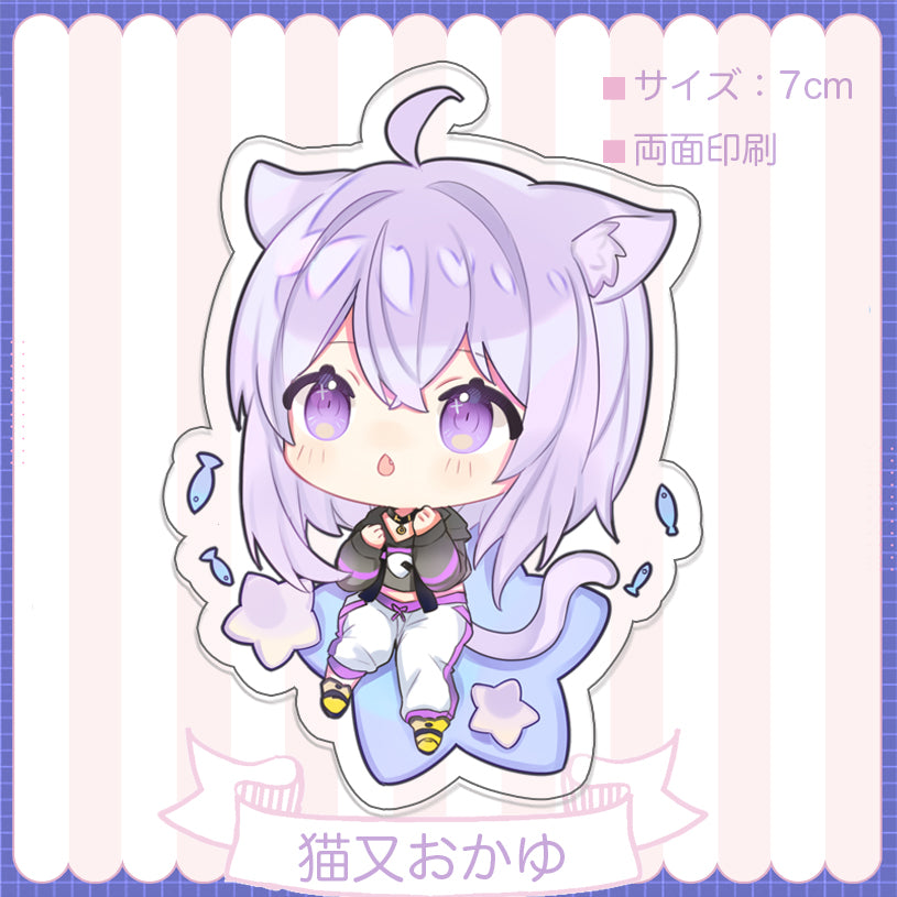 Hololive Vtuber Doujin Double-sided Acrylic Keychain Charm Volume.4