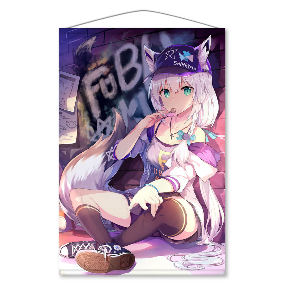 Hololive Vtuber Tapestry Wall Scroll Art Decoration B2 20 in x 28 in