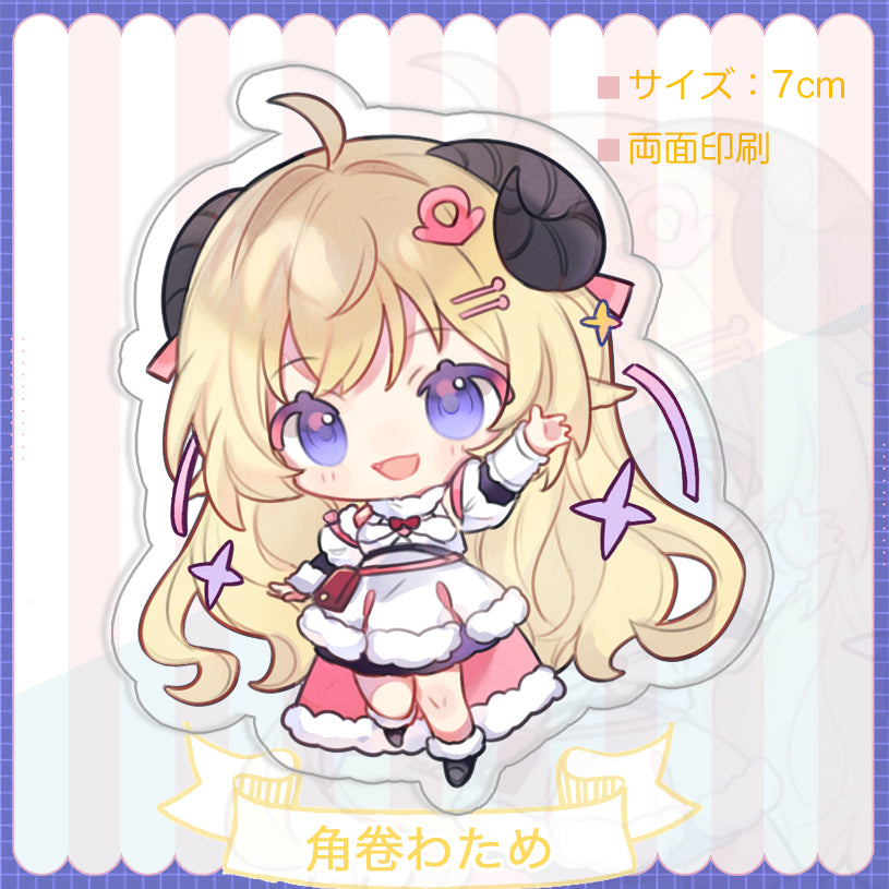 Hololive Vtuber Doujin Double-sided Acrylic Keychain Charm Volume.5