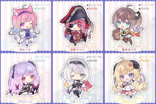 Hololive Vtuber Doujin Double-sided Acrylic Keychain Charm Volume.5