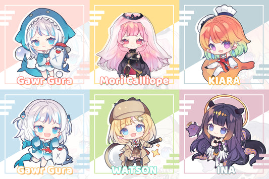 Hololive Vtuber Doujin Double-sided Acrylic Keychain Charm Volume.6