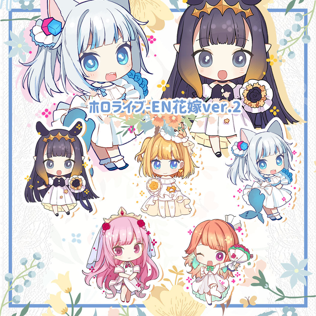 Hololive Vtuber Doujin Double-sided Acrylic Keychain Charm Wedding Version Volume.2