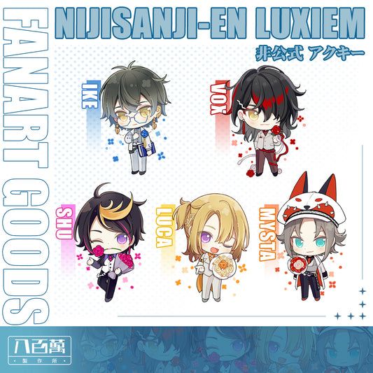 Nijisanji EN Luxiem Vtuber Doujin Double Sided Acrylic Keychain Charm Volume.4